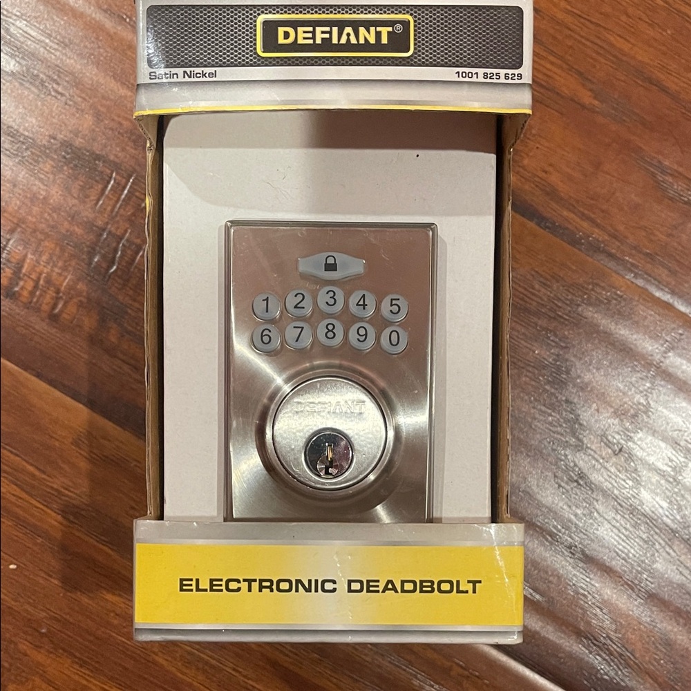 SOLD-Satin Nickel Electronic Deadbolt